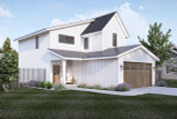 Farmhouse House Plan - Whitehurst 54151 - Left Exterior