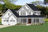 Farmhouse House Plan - Waverly 25956 - Front Exterior