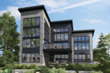 Secondary Image - Contemporary House Plan - 84923 - Rear Exterior
