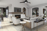 Secondary Image - Ranch House Plan - Hayden Flats 11015 - Great Room