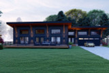 Modern House Plan - Forest View Overlook 93262 - Front Exterior