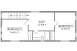 Secondary Image - Contemporary House Plan - Jade 71817 - 2nd Floor Plan