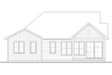 French Country House Plan - Hubert 2 54463 - Rear Exterior