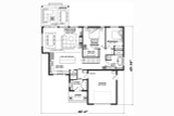 French Country House Plan - Hubert 2 54463 - 1st Floor Plan