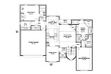 French Country House Plan - 64030 - 1st Floor Plan