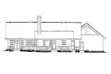 Mountain Rustic House Plan - Sheridan II 20103 - Rear Exterior