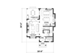 Victorian House Plan - Hazel 2 47946 - 1st Floor Plan