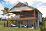 Craftsman House Plan - Happy Hour 84503 - Rear Exterior