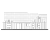 Farmhouse House Plan - 52566 - Rear Exterior