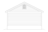 Secondary Image - Traditional House Plan - Evergreen 29921 - Rear Exterior