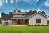 Farmhouse House Plan - Magnolia Creek Farmhouse 43488 - Rear Exterior