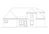 French Country House Plan - 95398 - Rear Exterior