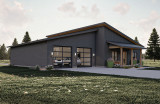 Contemporary House Plan - Chamberlain 43534 - Left Exterior