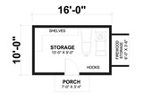 Craftsman House Plan - Zermatt 2 41460 - 1st Floor Plan
