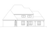 French Country House Plan - 90755 - Rear Exterior
