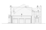 Colonial House Plan - Brookpointe C 51-800 20583 - Right Exterior