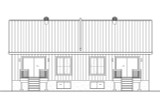 Traditional House Plan - 58637 - Rear Exterior