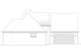 French Country House Plan - 28669 - Left Exterior