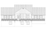 Colonial House Plan - Beatty 98688 - Rear Exterior