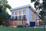 Contemporary House Plan - Eagle Eye View 71707 - Front Exterior