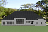 Secondary Image - Traditional House Plan - 90801 - Rear Exterior