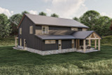 Craftsman House Plan - Saratoga  89729 - Rear Exterior