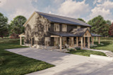 Craftsman House Plan - Saratoga  89729 - Left Exterior