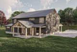 Craftsman House Plan - Saratoga  89729 - Left Exterior