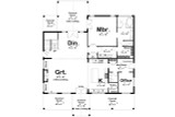 Craftsman House Plan - Saratoga  89729 - 1st Floor Plan