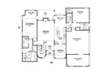 French Country House Plan - 31287 - 1st Floor Plan