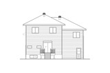 Contemporary House Plan - 68203 - Rear Exterior