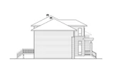 Contemporary House Plan - 68203 - Left Exterior