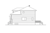Contemporary House Plan - 68203 - Right Exterior