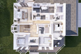 Modern Victorian Style Home Plan - Aerial View 2nd Level Floor Plan - Other Floor Plan