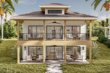 Bungalow House Plan - Jennings  25561 - Rear Exterior