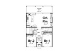 Bungalow House Plan - Jennings  25561 - 1st Floor Plan