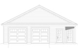 Traditional House Plan - Wilderness Garage 41518 - Front Exterior