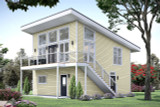 Modern House Plan - Lake Lynn Overlook 89416 - Front Exterior