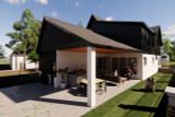 European House Plan - Crown Heights 82277 - Rear Exterior