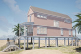 Traditional House Plan - Seaside  23567 - Right Exterior