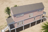 Beach Style Home Plan - Aerial View of Rooftop  - Exterior