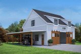 Country House Plan - Timberhill Trail Barn 28171 - Front Exterior