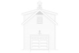 Cape Cod House Plan - Blue Hills ADU 3 74932 - Front Exterior