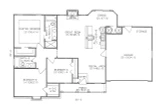 Ranch House Plan - 22480 - 1st Floor Plan