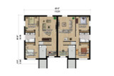 Secondary Image - Modern House Plan - 69749 - Basement Floor Plan