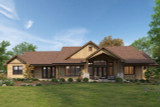 Secondary Image - Craftsman House Plan - Stagecoach 91097 - Rear Exterior