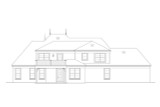 French Country House Plan - 33882 - Rear Exterior