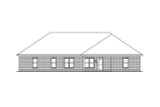 European House Plan - 38257 - Rear Exterior