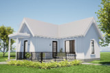 Farmhouse House Plan - Sugar Maple  30601 - Right Exterior