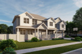 Traditional House Plan - Ashton 58623 - Left Exterior
